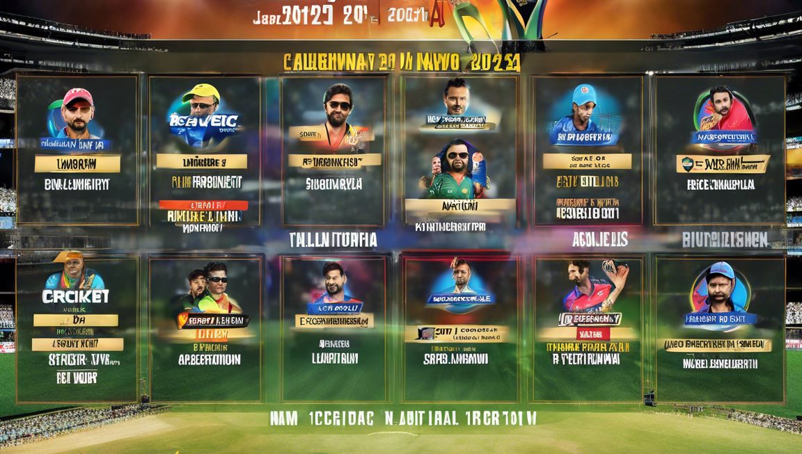 2024 Celebrity Cricket League Schedule Revealed!