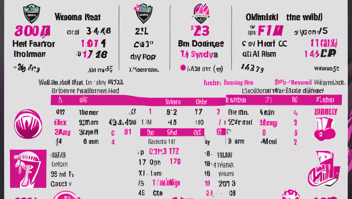 Brisbane Heat vs Sydney Sixers: A Statistical Comparison