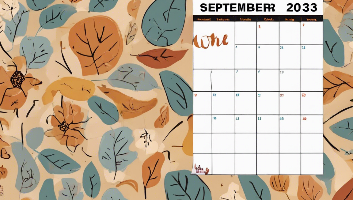 Plan Ahead with the September 2023 Calendar!
