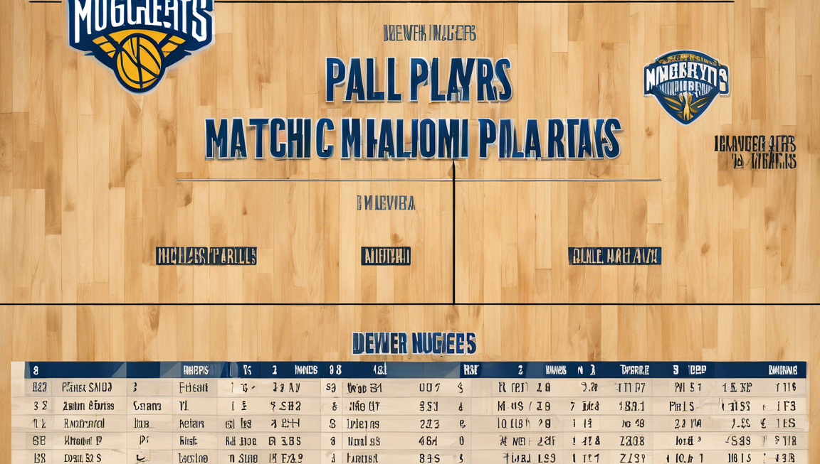 Player Stats: Denver Nuggets vs Dallas Mavericks Battle.